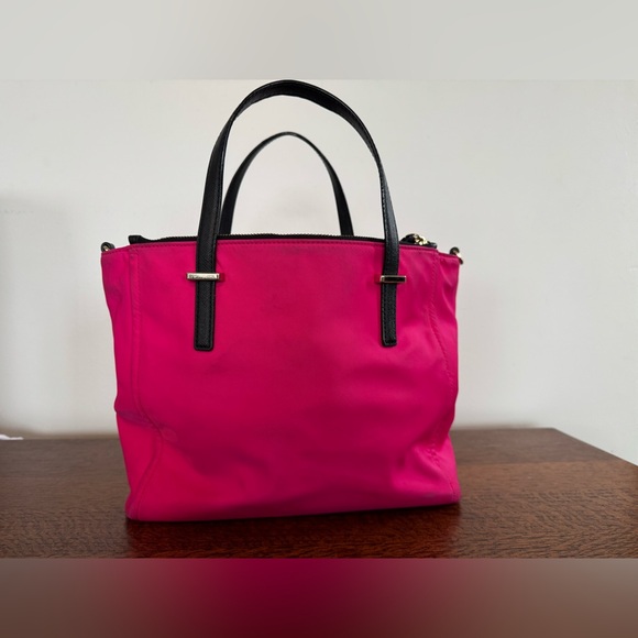 Kate Spade Pink and Black Nylon Tote - Picture 3 of 15